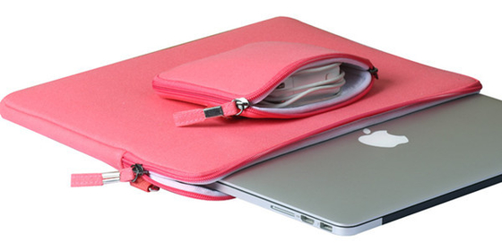 주문 내오프렌 맥북을 위한 내진성 노트북 소매 분홍색 색깔 15 인치